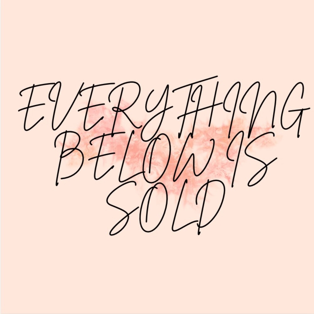 Sold items 💞